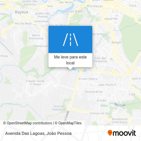 Avenida Das Lagoas mapa