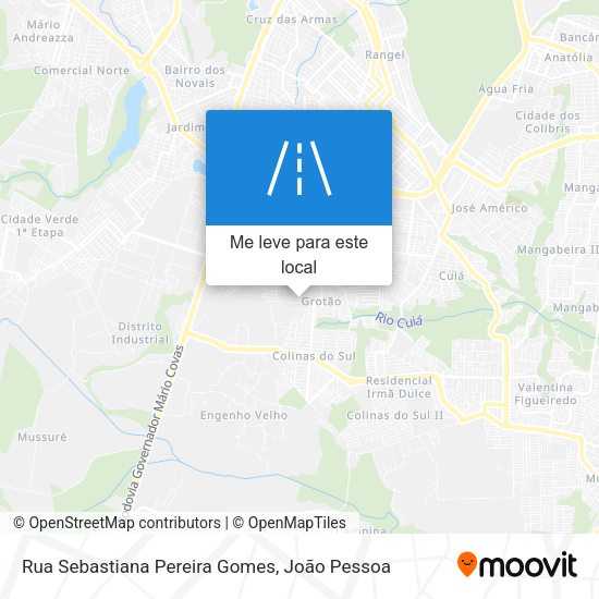 Rua Sebastiana Pereira Gomes mapa
