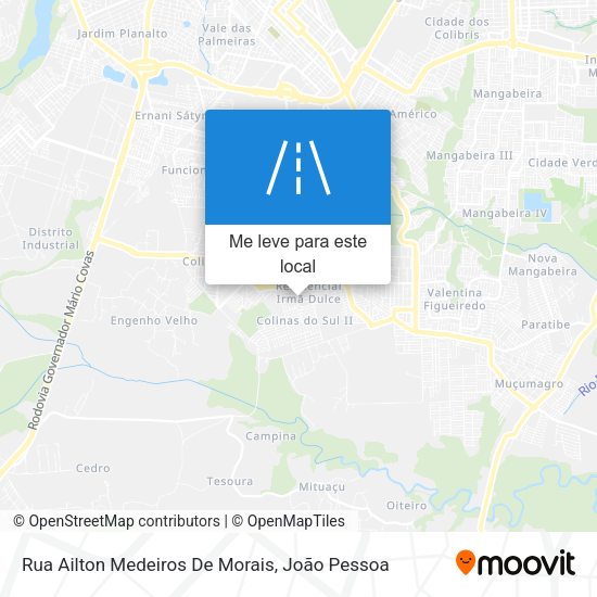 Rua Ailton Medeiros De Morais mapa