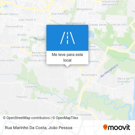 Rua Marinho Da Costa mapa