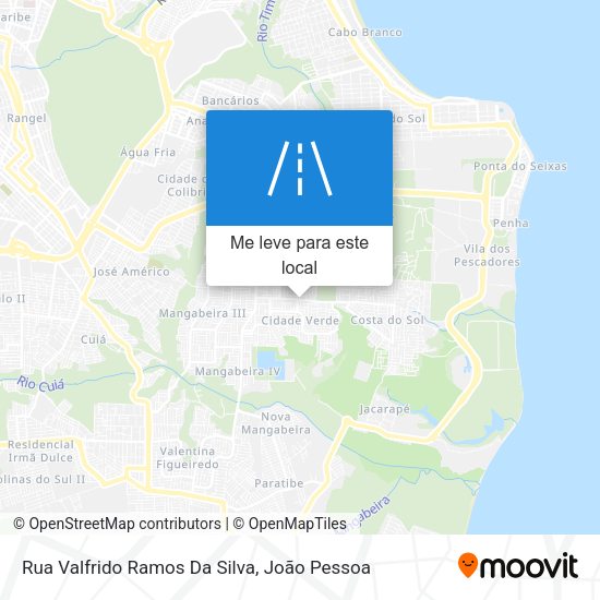 Rua Valfrido Ramos Da Silva mapa