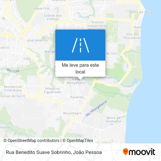 Rua Benedito Suave Sobrinho mapa