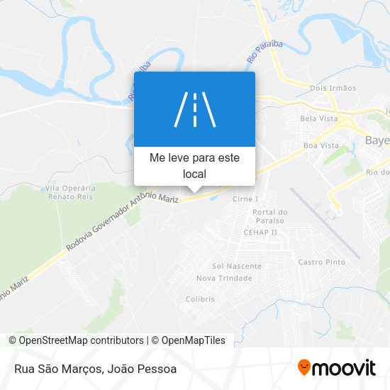 Rua São Marços mapa