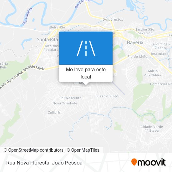 Rua Nova Floresta mapa