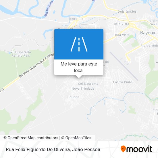 Rua Felix Figuerdo De Oliveira mapa
