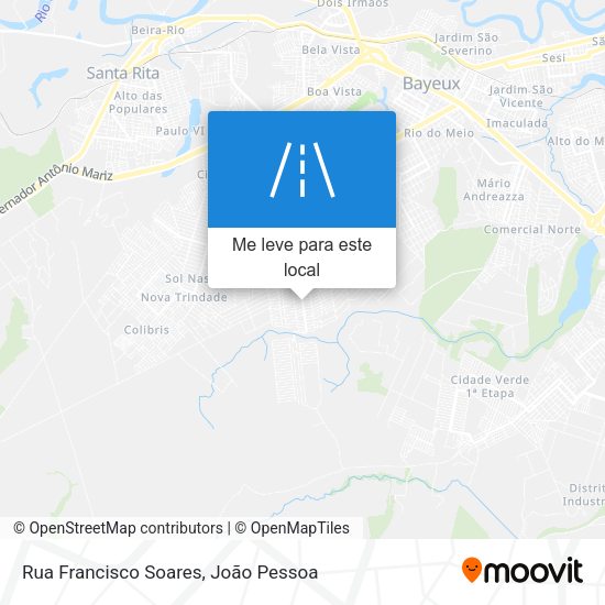 Rua Francisco Soares mapa