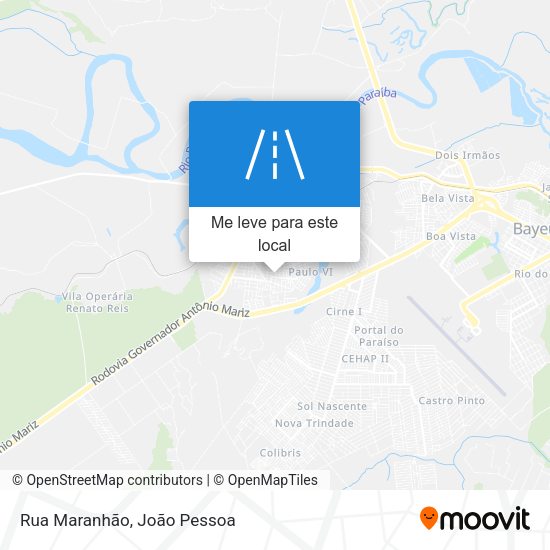 Rua Maranhão mapa