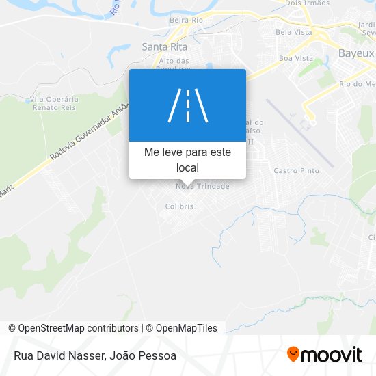 Rua David Nasser mapa