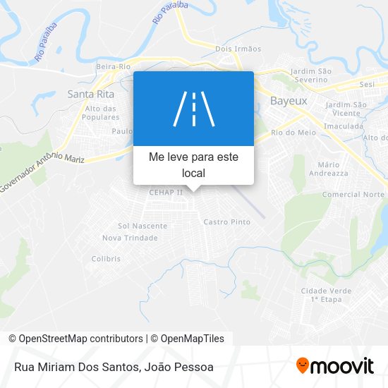 Rua Miriam Dos Santos mapa