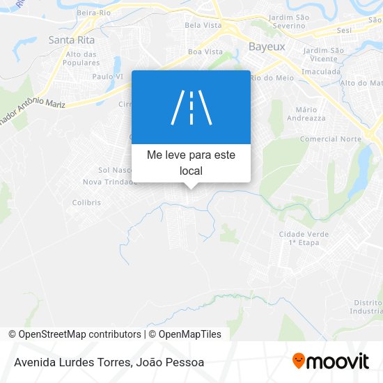 Avenida Lurdes Torres mapa