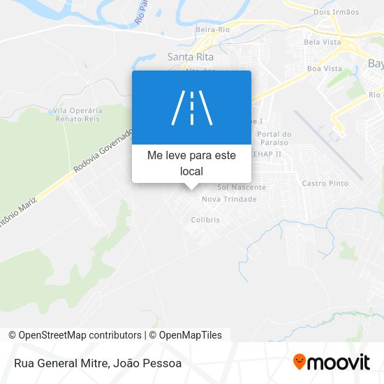 Rua General Mitre mapa