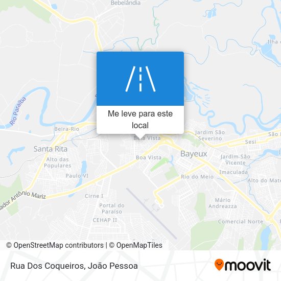 Rua Dos Coqueiros mapa