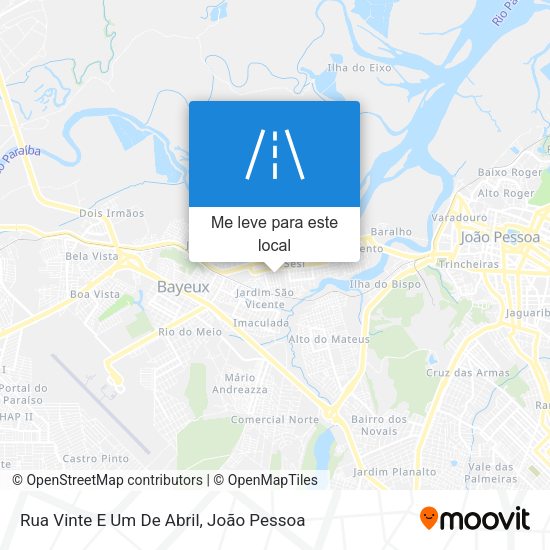 Rua Vinte E Um De Abril mapa