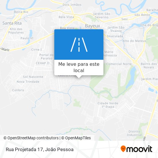 Rua Projetada 17 mapa