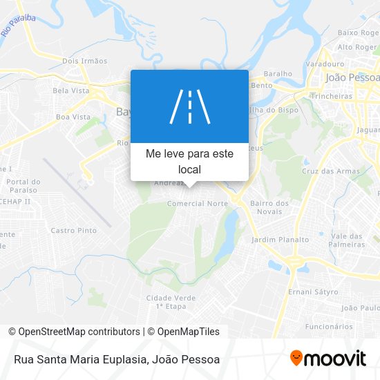 Rua Santa Maria Euplasia mapa