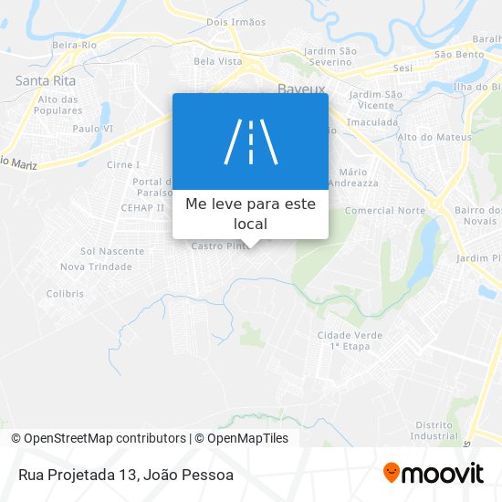 Rua Projetada 13 mapa
