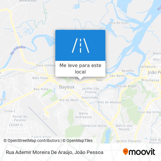 Rua Ademir Moreira De Araújo mapa