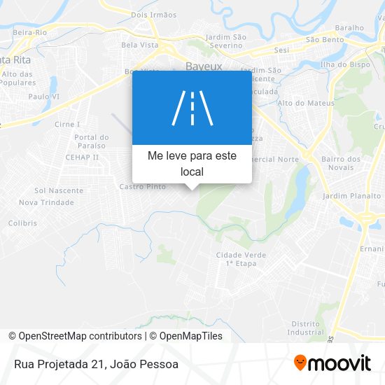 Rua Projetada 21 mapa