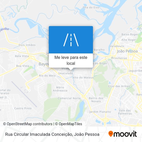 Rua Circular Imaculada Conceição mapa