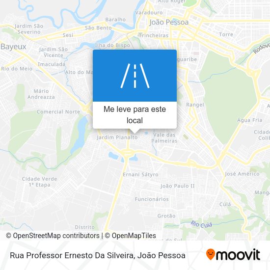 Rua Professor Ernesto Da Silveira mapa
