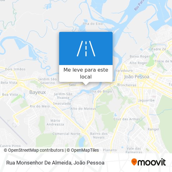 Rua Monsenhor De Almeida mapa