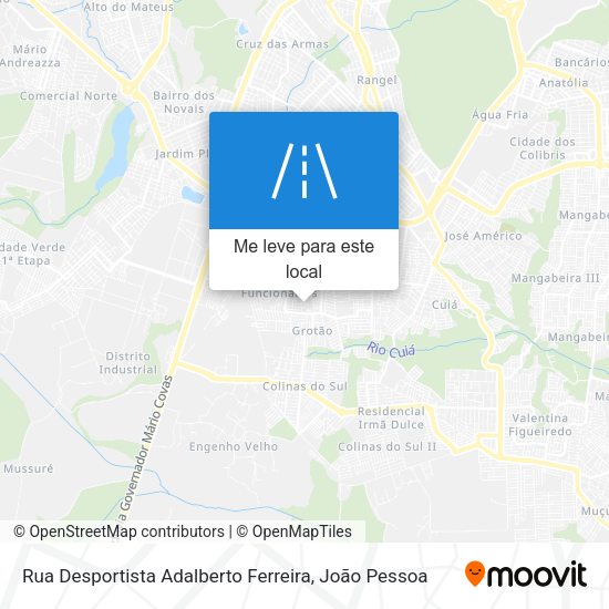 Rua Desportista Adalberto Ferreira mapa