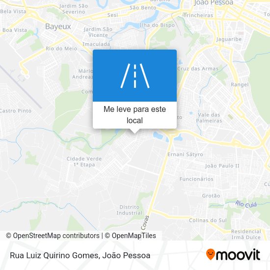 Rua Luiz Quirino Gomes mapa
