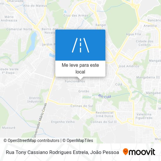 Rua Tony Cassiano Rodrigues Estrela mapa