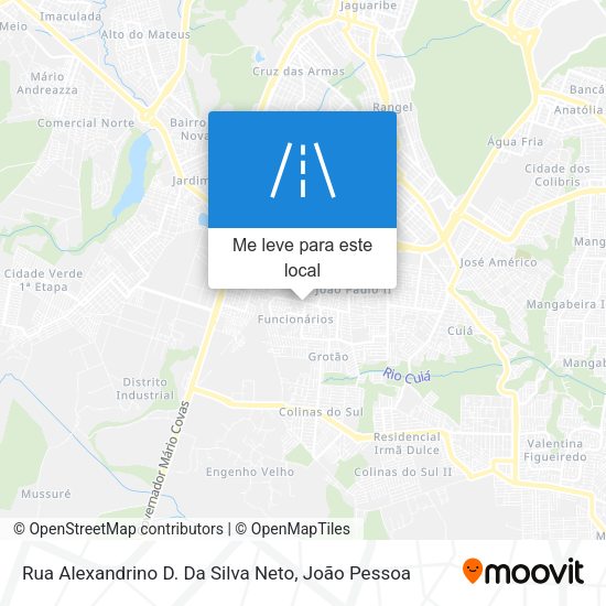 Rua Alexandrino D. Da Silva Neto mapa