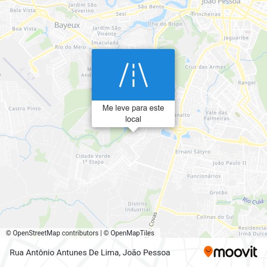 Rua Antônio Antunes De Lima mapa