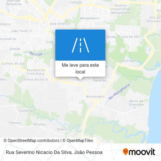 Rua Severino Nicacio Da Silva mapa