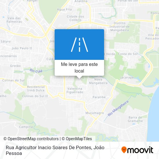Rua Agricultor Inacio Soares De Pontes mapa