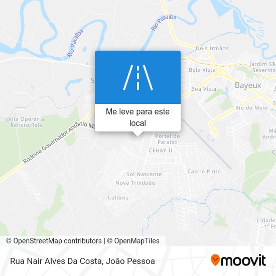 Rua Nair Alves Da Costa mapa