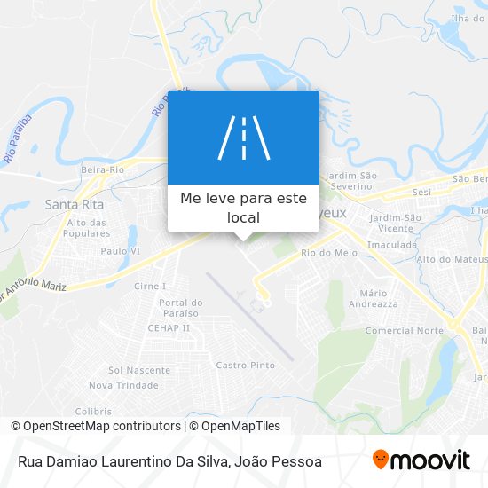 Rua Damiao Laurentino Da Silva mapa