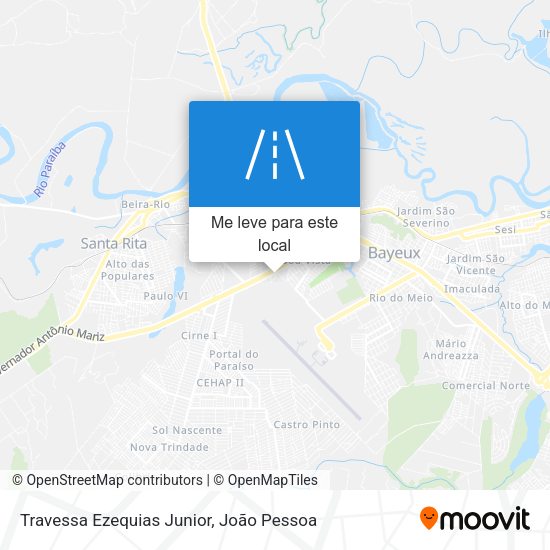 Travessa Ezequias Junior mapa