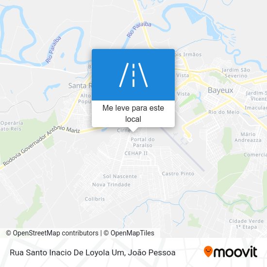 Rua Santo Inacio De Loyola Um mapa