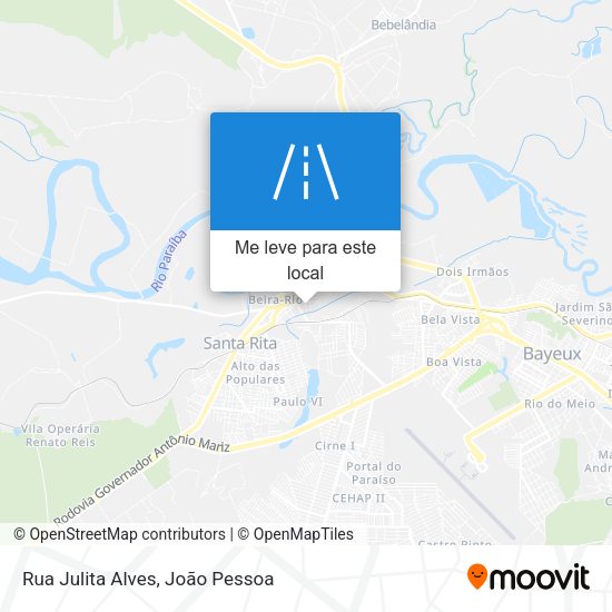 Rua Julita Alves mapa