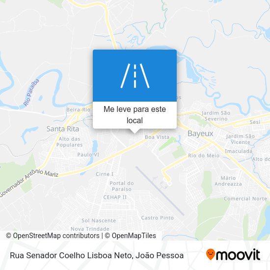 Rua Senador Coelho Lisboa Neto mapa
