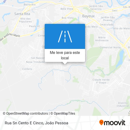 Rua Sn Cento E Cinco mapa