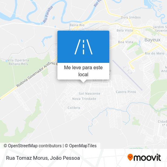 Rua Tomaz Morus mapa