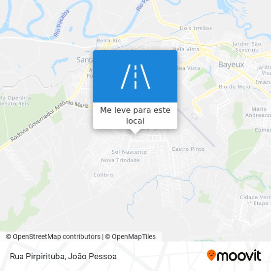 Rua Pirpirituba mapa