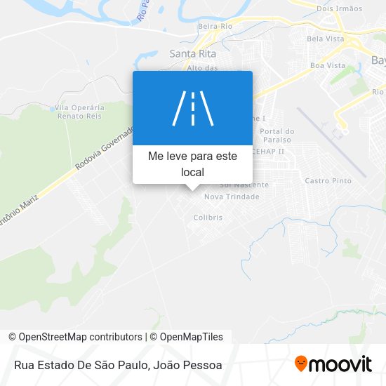 Rua Estado De São Paulo mapa