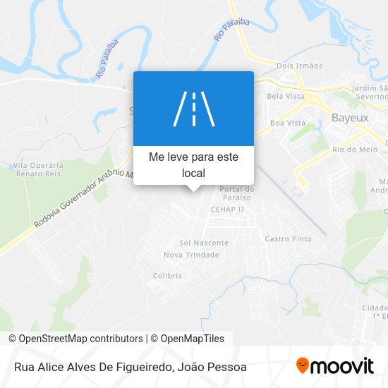 Rua Alice Alves De Figueiredo mapa
