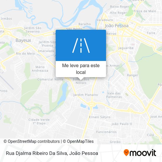 Rua Djalma Ribeiro Da Silva mapa