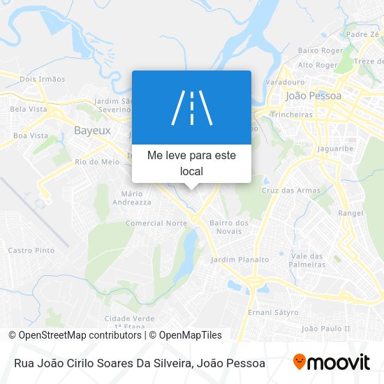 Rua João Cirilo Soares Da Silveira mapa