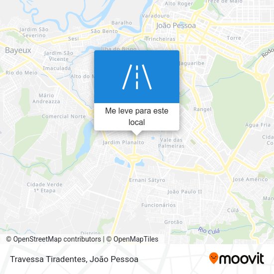 Travessa Tiradentes mapa