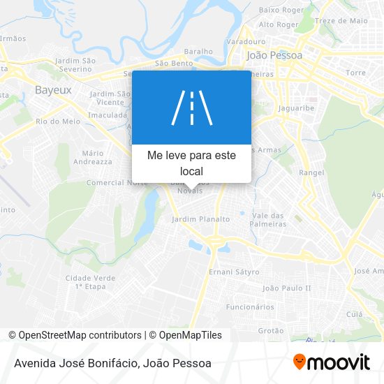 Avenida José Bonifácio mapa