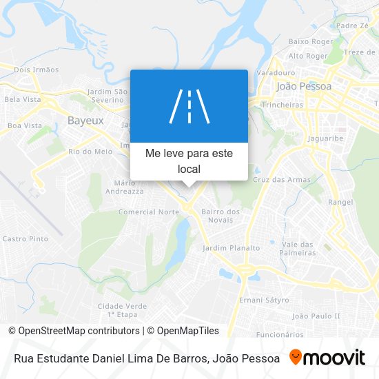 Rua Estudante Daniel Lima De Barros mapa