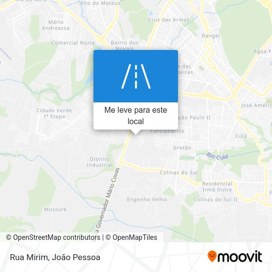 Rua Mirim mapa