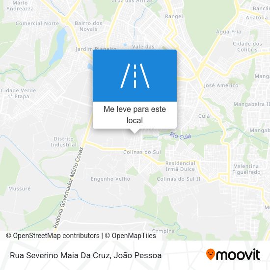 Rua Severino Maia Da Cruz mapa